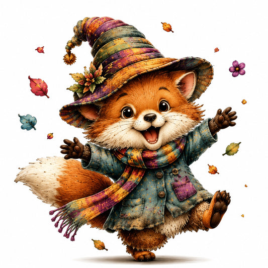 JUFUNG Magical Woodland Animal Clipart Bundle PNG Digital Download Cute Fantasy Characters