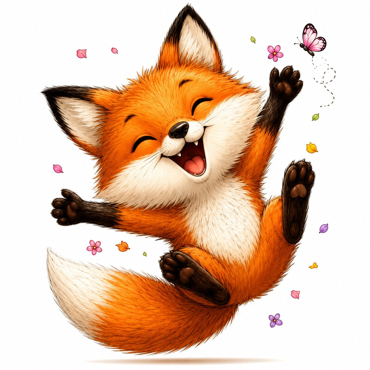JUFUNG Cute Woodland Animals Clipart Bundle PNG Digital Download Fox Bunny Raccoon Deer Squirrel